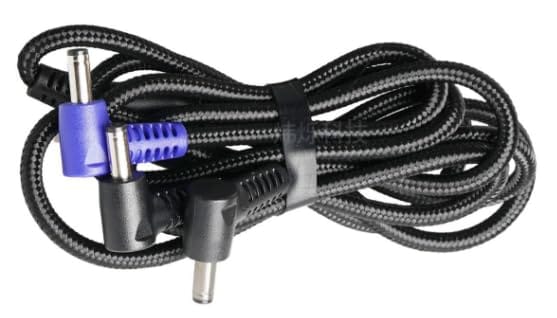 空調作業服用 ファンケーブル 7.4V~40V汎用 L字型DCプラグ 外径3.8/内径1.35mm 空調ウェア用DC