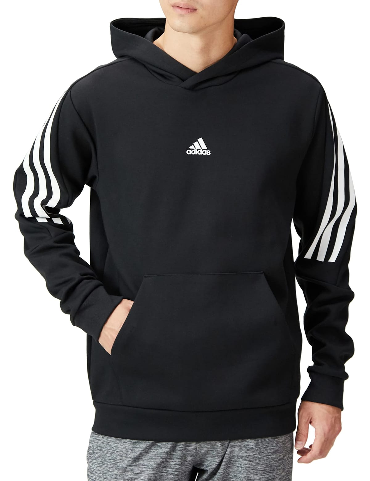 adidas(アディダス) スウェット パーカーフューチャーアイコン 3ストライプス グラフィックパーカー HF567メンズ(4.0)