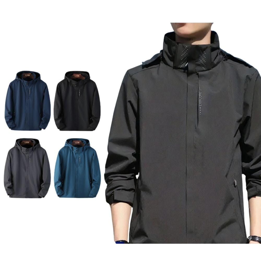 [Laff tigo.] マウンテンパーカー メンズ レディース 撥水加工 アウトドア ジャケット アウター 防風 春服 カップル 帽子付き ブルゾン ウインドブレーカー