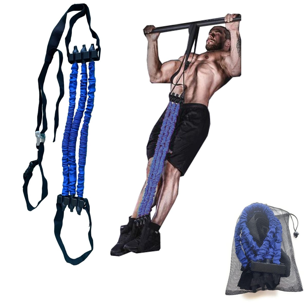 ASPALAND 懸垂 アシスト チューブ 懸垂補助 補佐 筋トレ チューブ 3段階 負荷 調節可能 ボディ トレー..