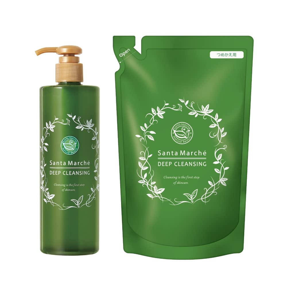 【医薬部外品】サンタマルシェ 薬用ディープクレンジング本体+詰め替えセット (400g+330g)