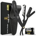Bostti The Cut- Factory- Straight Razor with 100 Pack Platinum Treat Professiona...