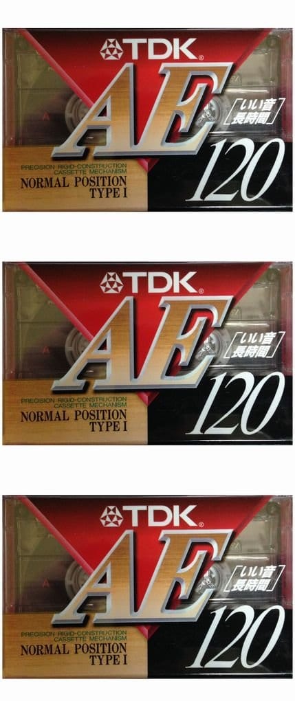TDK 音楽用 カセットテープ 3本セット 120分 いい音 長時間 AE-120X3A
