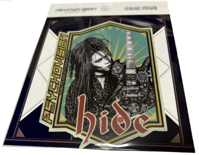 hide X JAPAN Memorial PSYCHOVISION hide MUSEUM Since 2000 ラゲッジステッカー ラゲッジ ステッカー B.ギター(3.0)