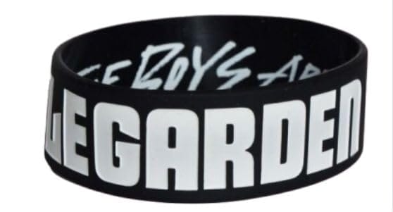 ELLEGARDEN エルレガーデン エルレ THE BOYS ARE BACK IN TOWN TOUR 2018 グッズ ラババン ラバーバンド 黒 × 白