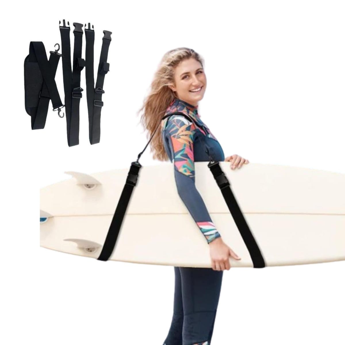 [ASPALAND] サーフ ボード キャリア 肩 掛け キャリー ハンドル ストラップ ベルト SUP カヌー