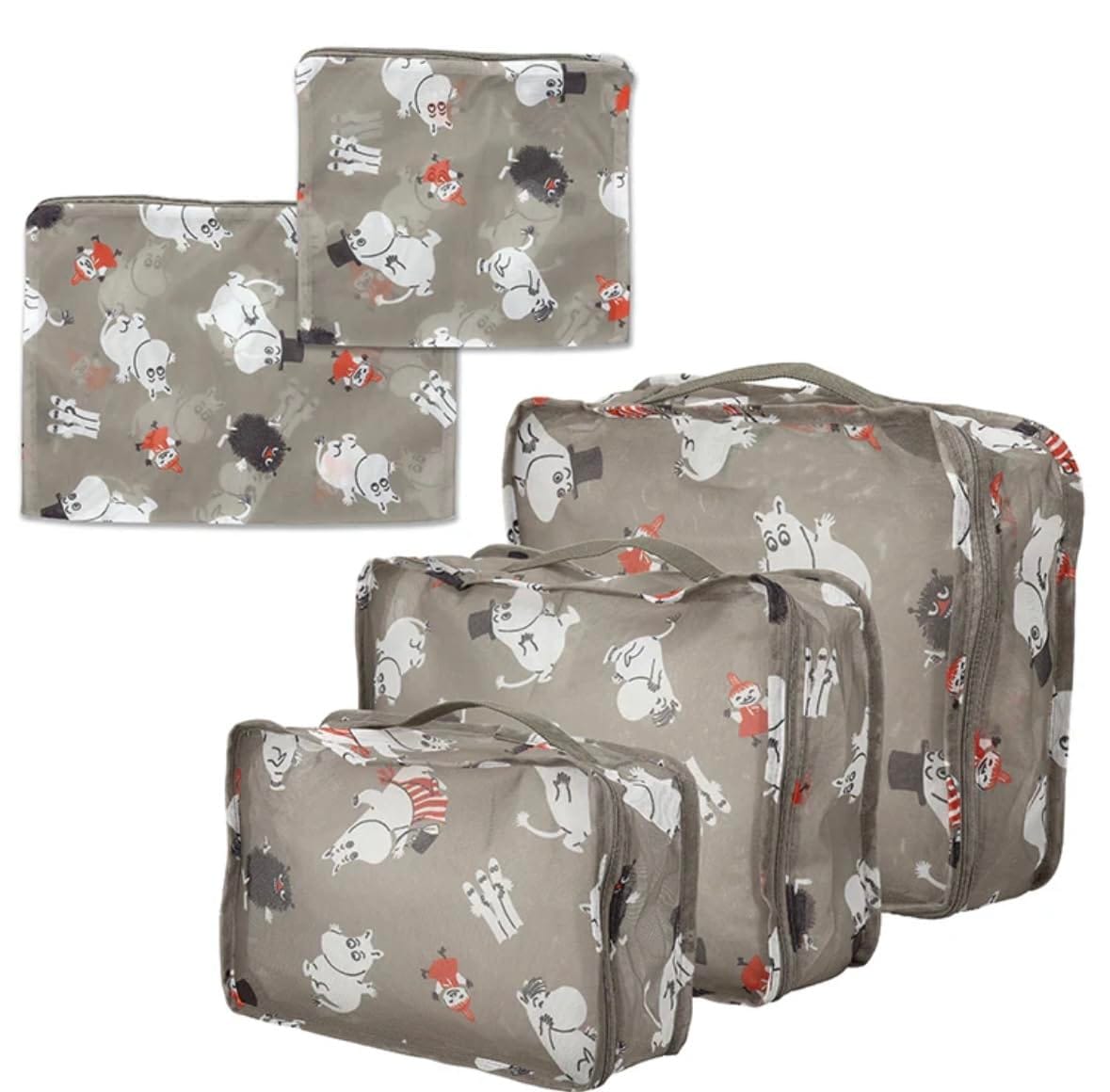 カミオジャパン ムーミン トラベルポーチ5点セット わいわい 217041 MOOMIN 総柄