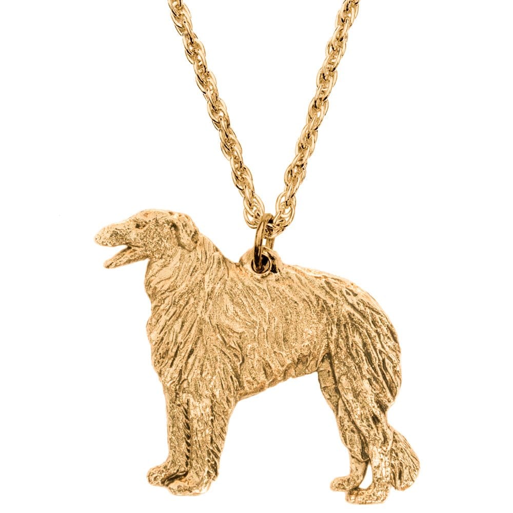 ボルゾイ イギリス製 アート ドッグ ペンダント ネックレス コレクション