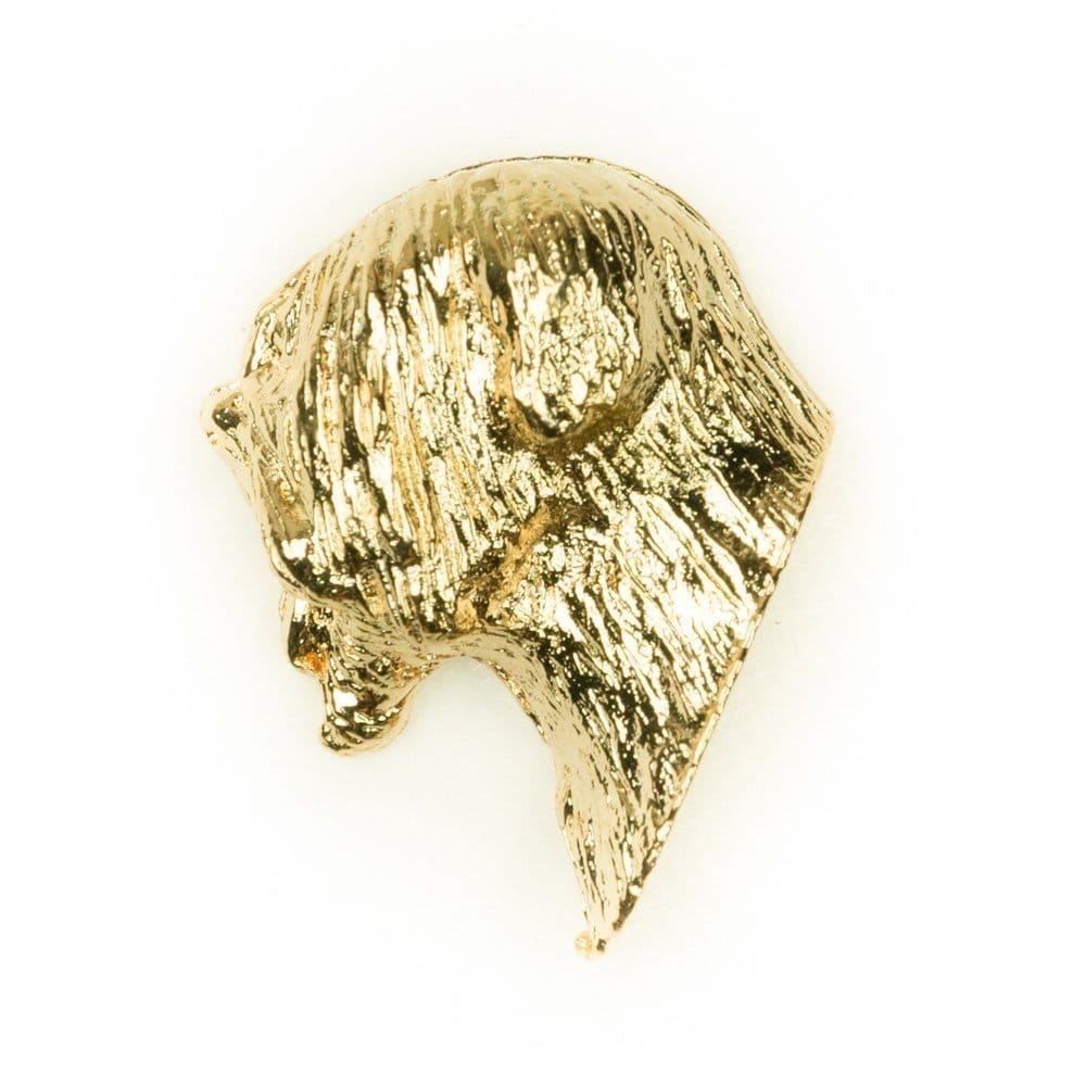 ソフトコーテッド・ウィートンテリア イギリス製 22ctゴールドプレート アート ドッグ ピンバッジ コレクション