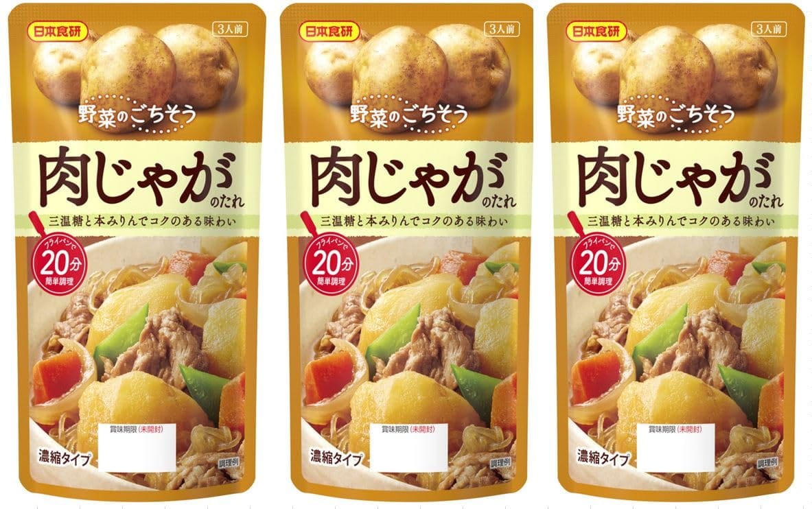 日本食研 肉じゃがのたれ 濃縮タイプ 3人前130g×3袋