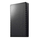 I/Oデータ USB 3.1 Gen 1(USB 3.0)/2.0対応ポータブルハードディスク「高速カクうす」2TB (カーボンブラック) HDPT-UTS2K