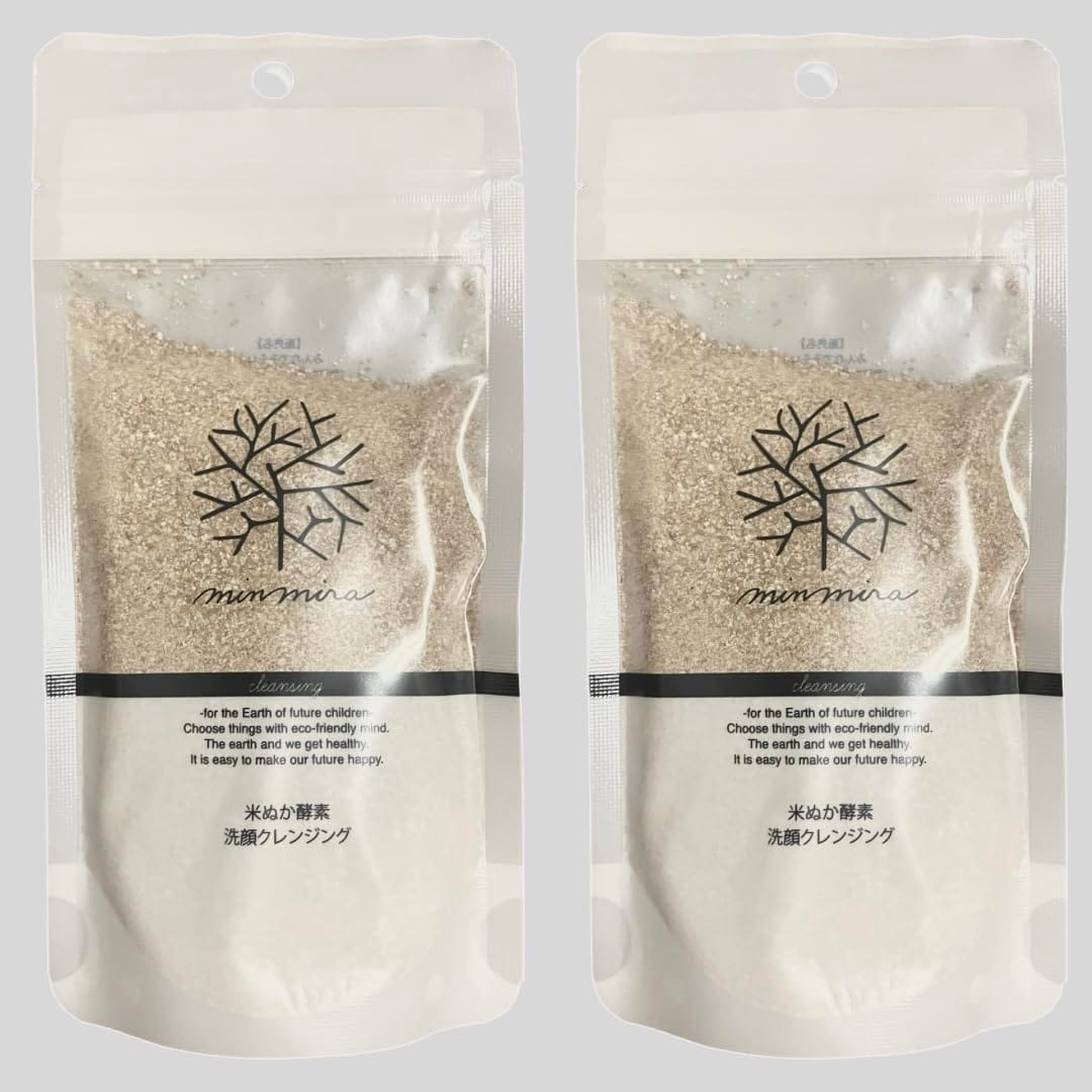minnade miraio(みんなでみらいを) みんなでみらいを 米ぬか酵素洗顔クレンジング詰替 70g×2個