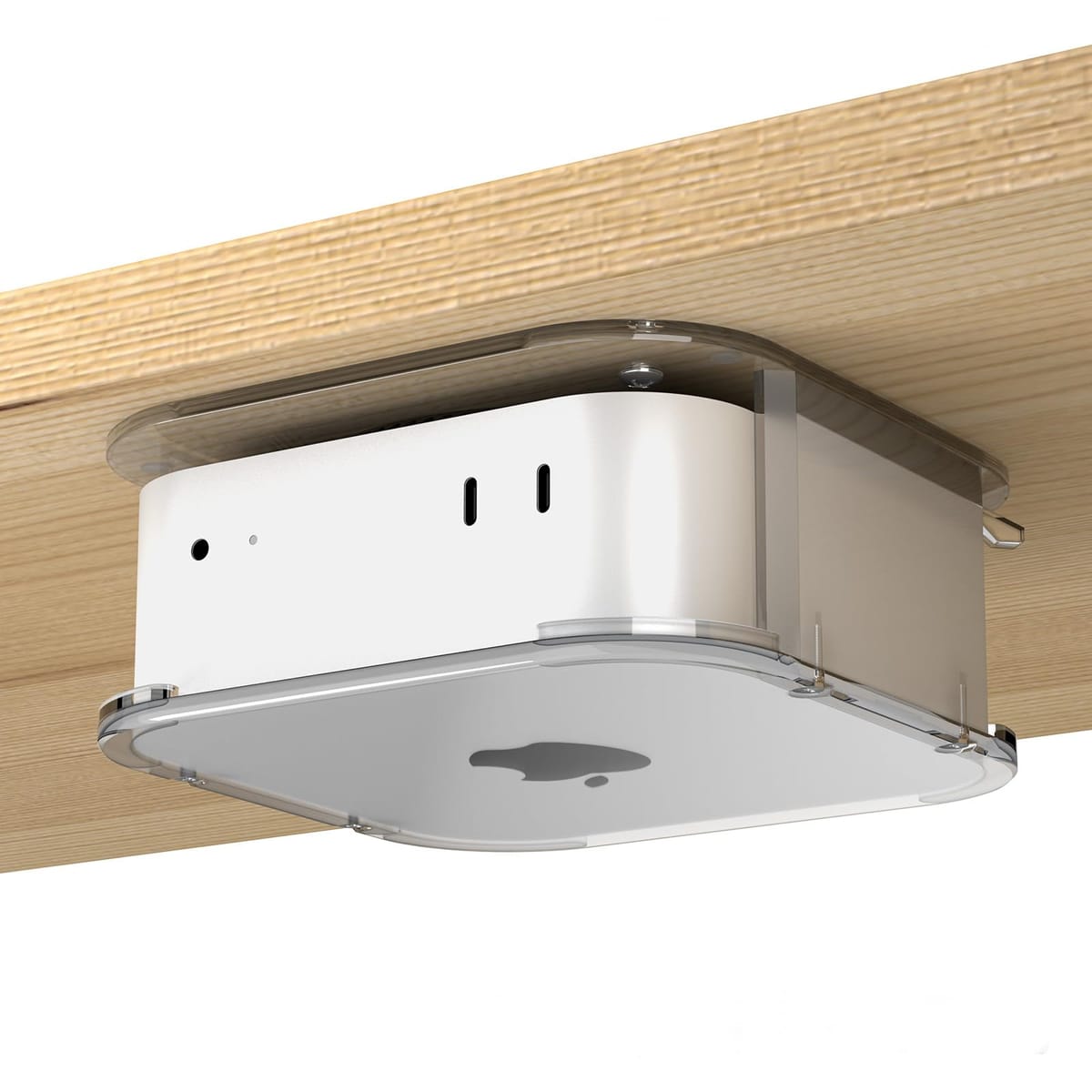 【Mac Mini M4/M4 Pro用ホルダー】M4またはM4 Proチップを搭載した2024年式のMac Mini用に特別に設計されたこのマウントエンクロージャーは、Mac mini m4をしっかりと保持し、デスクトップのすっきり整理を...