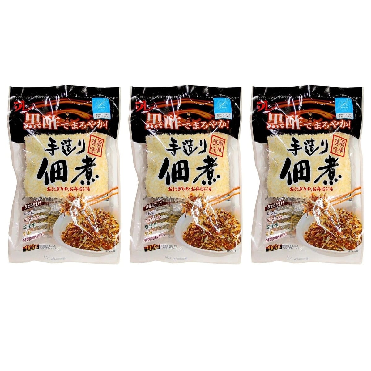 カネソ22 手造り佃煮 93g 3袋セット