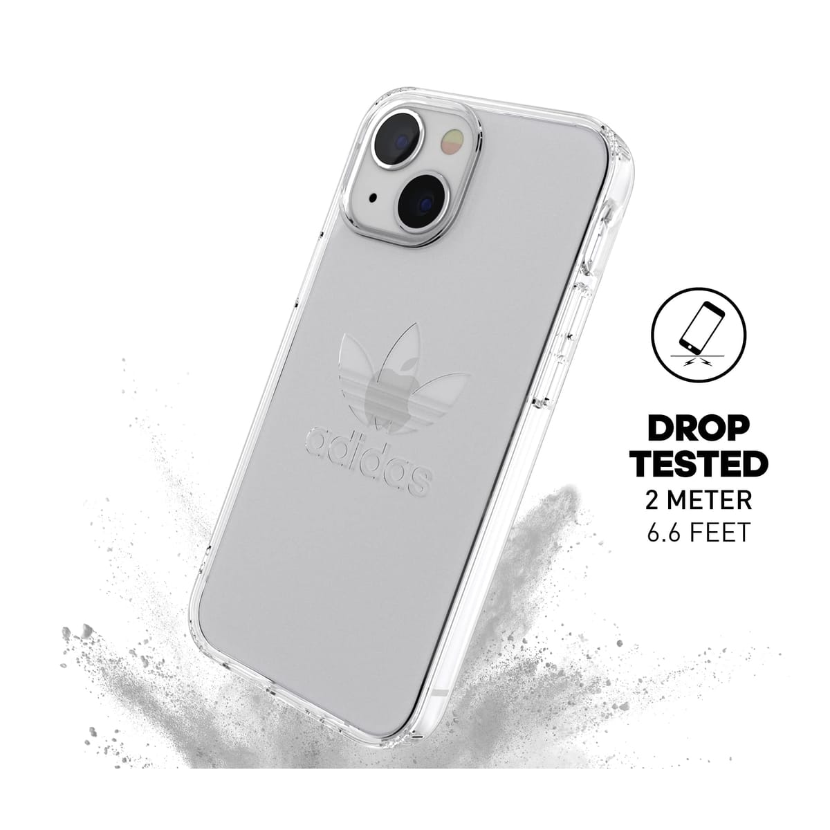 アディダス iPhone13miniケース 衝撃保護ケース クリア [adidas FW21 for iPhone 13 mini カバー Clear]