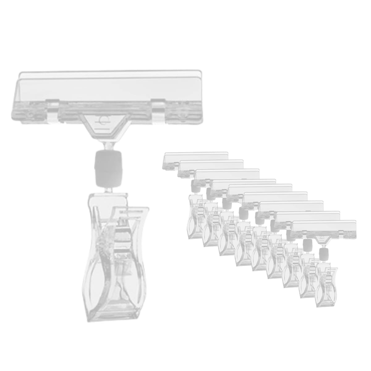 ポップスタンド クリップホルダー 10個セット プライスカードホルダー 値札用 店舗 展示 表示 ディスプレイ