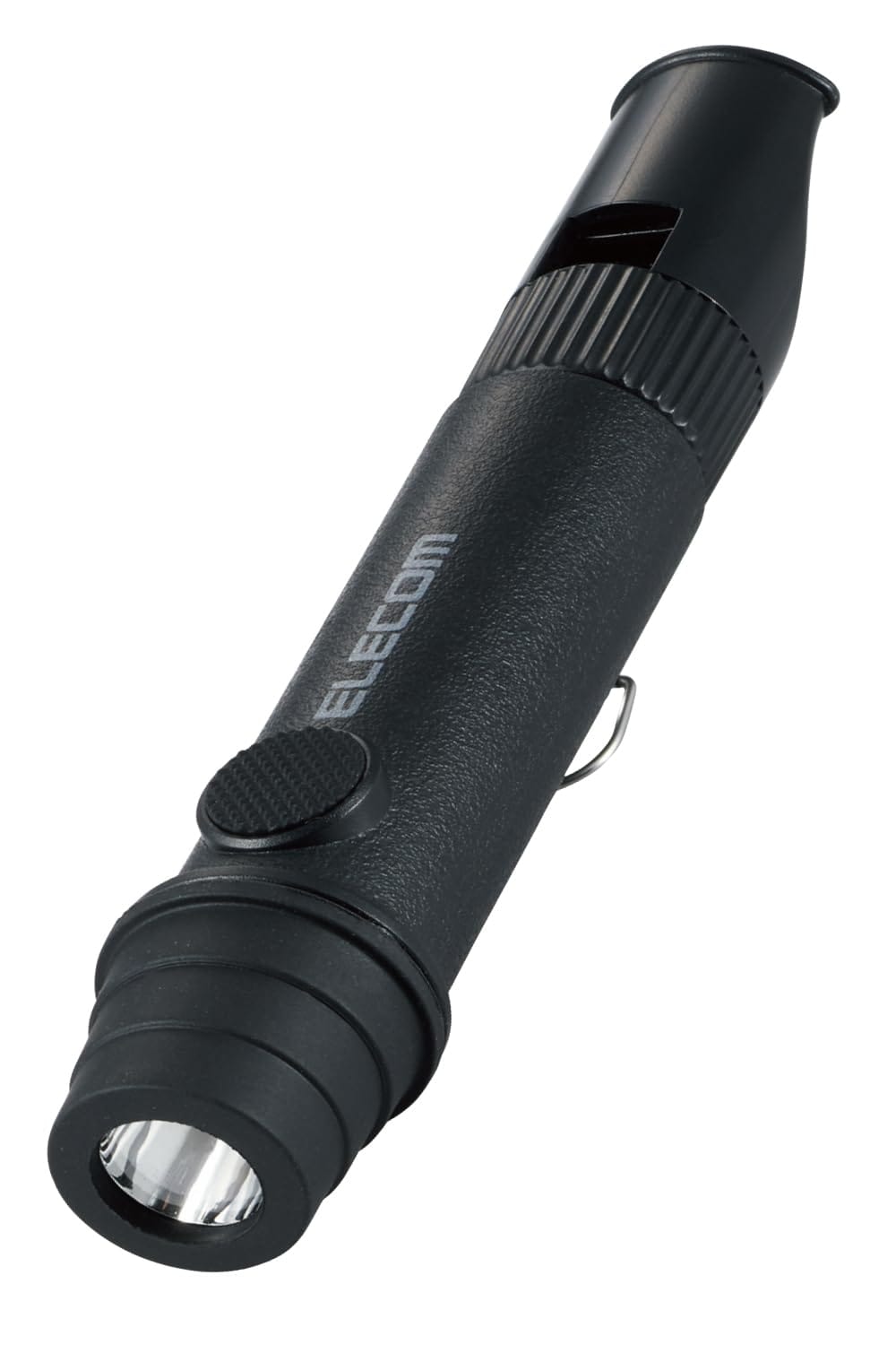 エレコム 懐中電灯 電池式 防災 防災救助笛 防水 防塵 IP44 ストラップ付属 乾電池付属 停電対策 緊急..