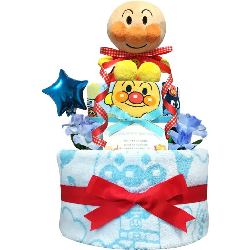 KanonBabys おむつケーキ 男の子 アンパンマン 出産祝い 2段 Sサイズ Mサイズ 2001 KanonBabys おむつケーキ 男の子 アンパンマン 出産祝い 2段 Sサイズ Mサイズ 2001