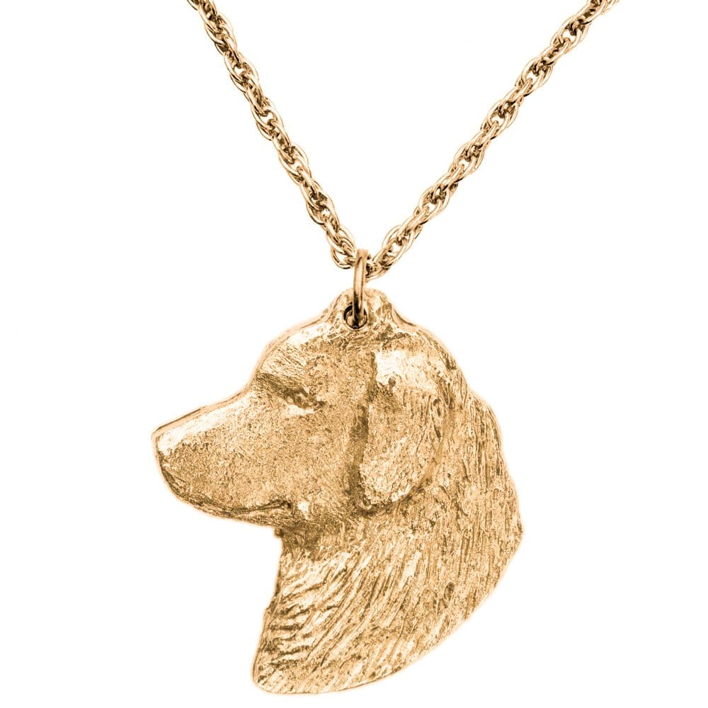 ゴールデンレトリバー（ヘッド） イギリス製 アート ドッグ ペンダント ネックレス コレクション