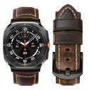 Samsung Galaxy Watch 7 Ultra 47mm用バンド 隙間なしレザーバンド Galaxy Watch Ultra 47mm (2024) ...