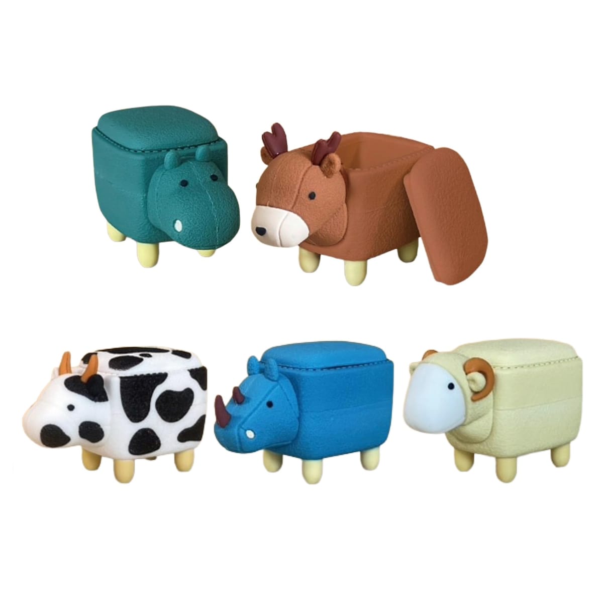 ディーアイエス ちいさなアニマルスツール × 全5種セット フルコンプ ガチャガチャ カプセルトイ カバ ..