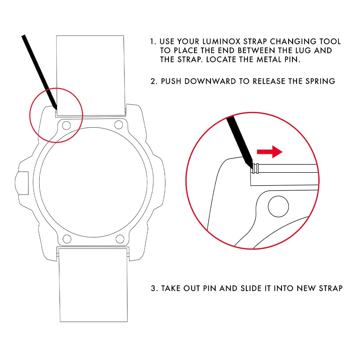 Luminox 純正交換用バンド/カーボンスト...の紹介画像2