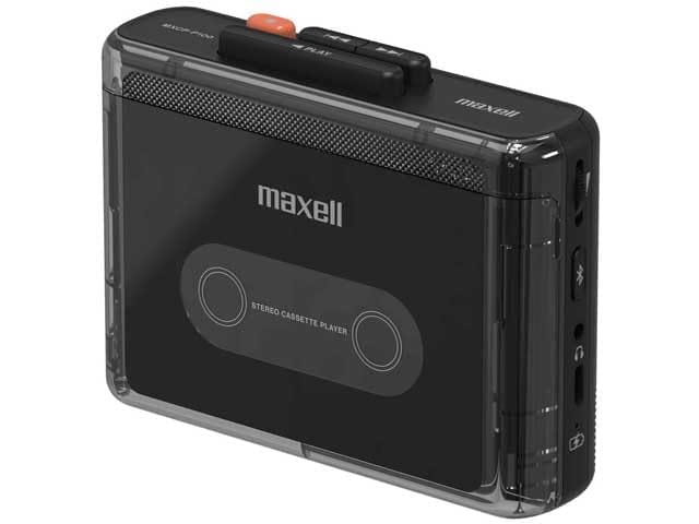 maxell Bluetooth対応 ポータブルカセットプレーヤー 充電式 ブラック MXCP-P100-BK
