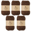 原ウール knitworm 毛糸 5玉セット ハグコットン 合太 30g(約84m) 綿100% 日本製
