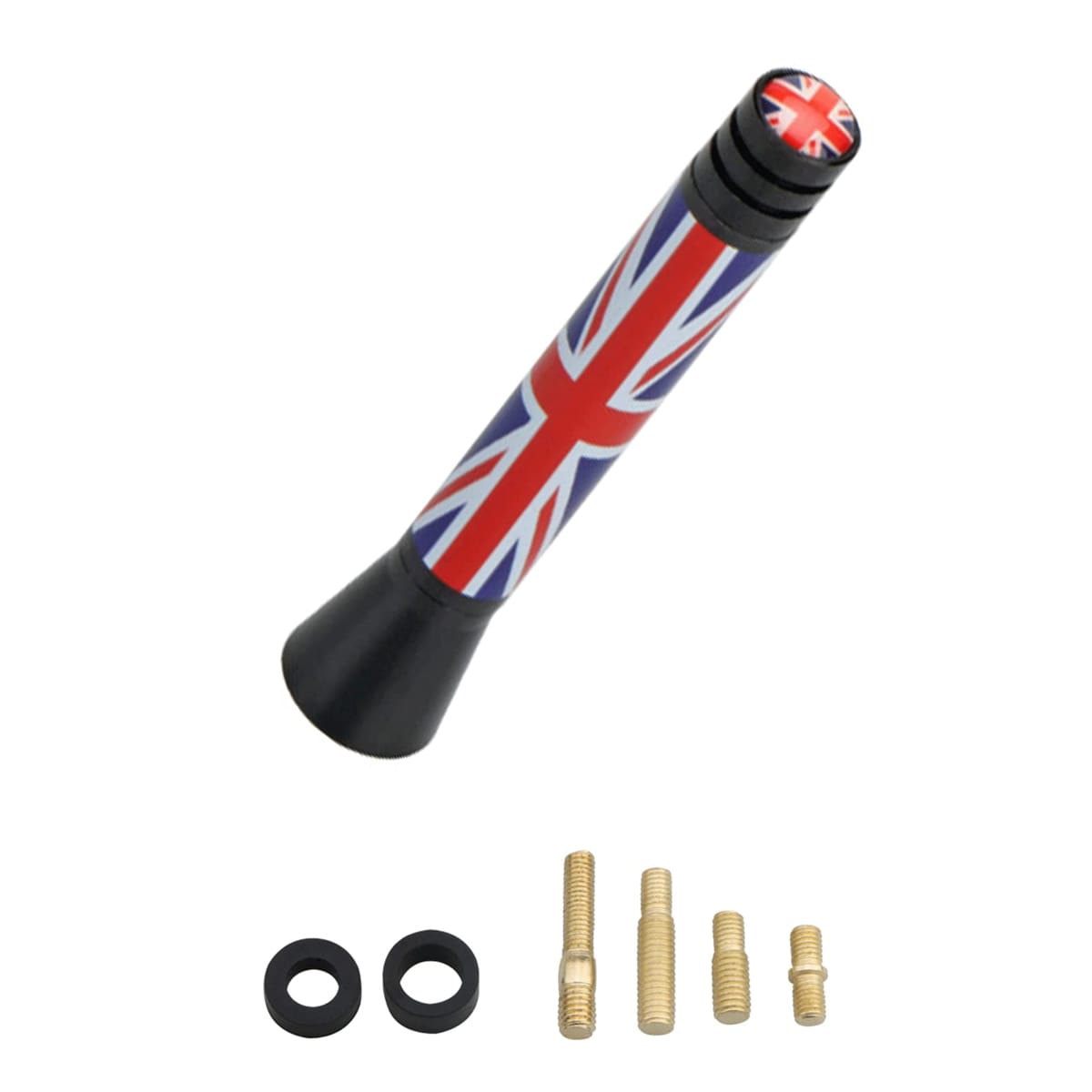 [KING BISON] 汎用 BMW mini ショート ラジオ アンテナ ミニ クーパー ユニオン FM AM グレー R50 R53 ..