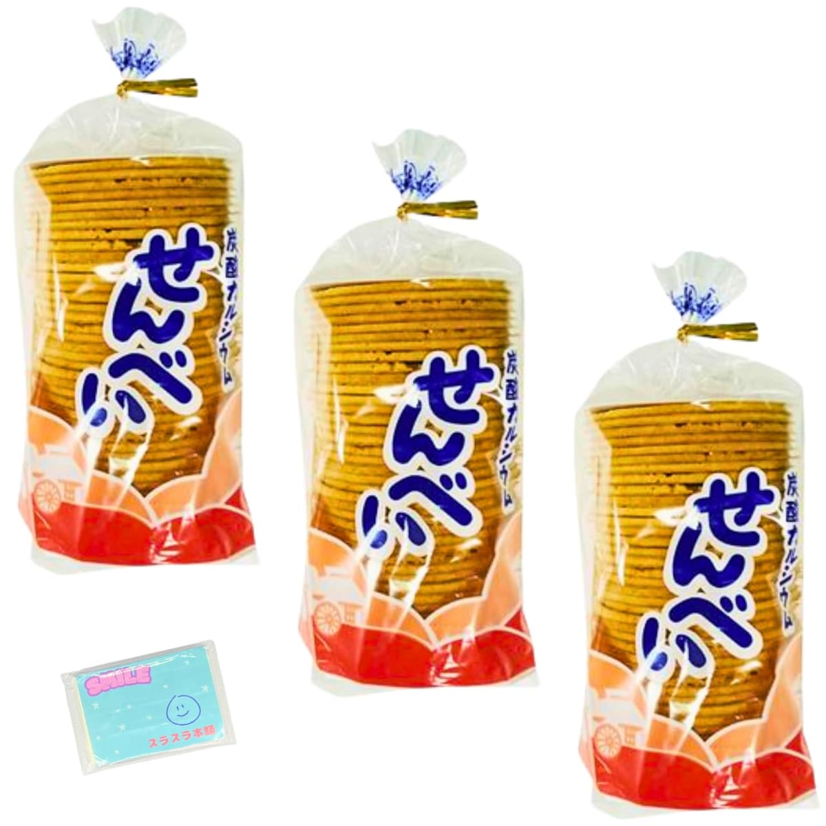 長池製菓 炭酸カルシウムせんべい 40枚 ×3袋セットです。独特のお口の中でとろけるソフトな焼上げをご賞味下さい。 長池製菓 炭酸カルシウムせんべい 40枚 ×3袋セットです。 独特のお口の中でとろけるソフトな焼上げをご賞味下さい。