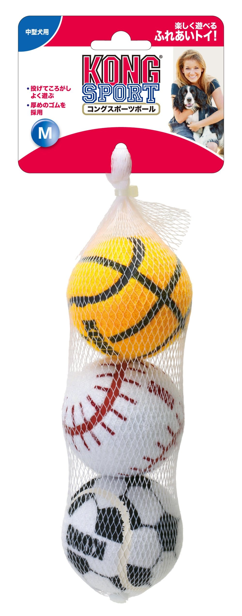 Kong(コング) コングスポーツボール M 3個入