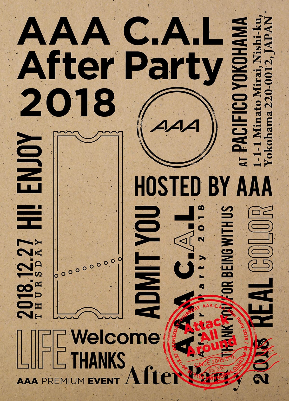 AAA C.A.L After Party 2018(Blu-ray Disc)