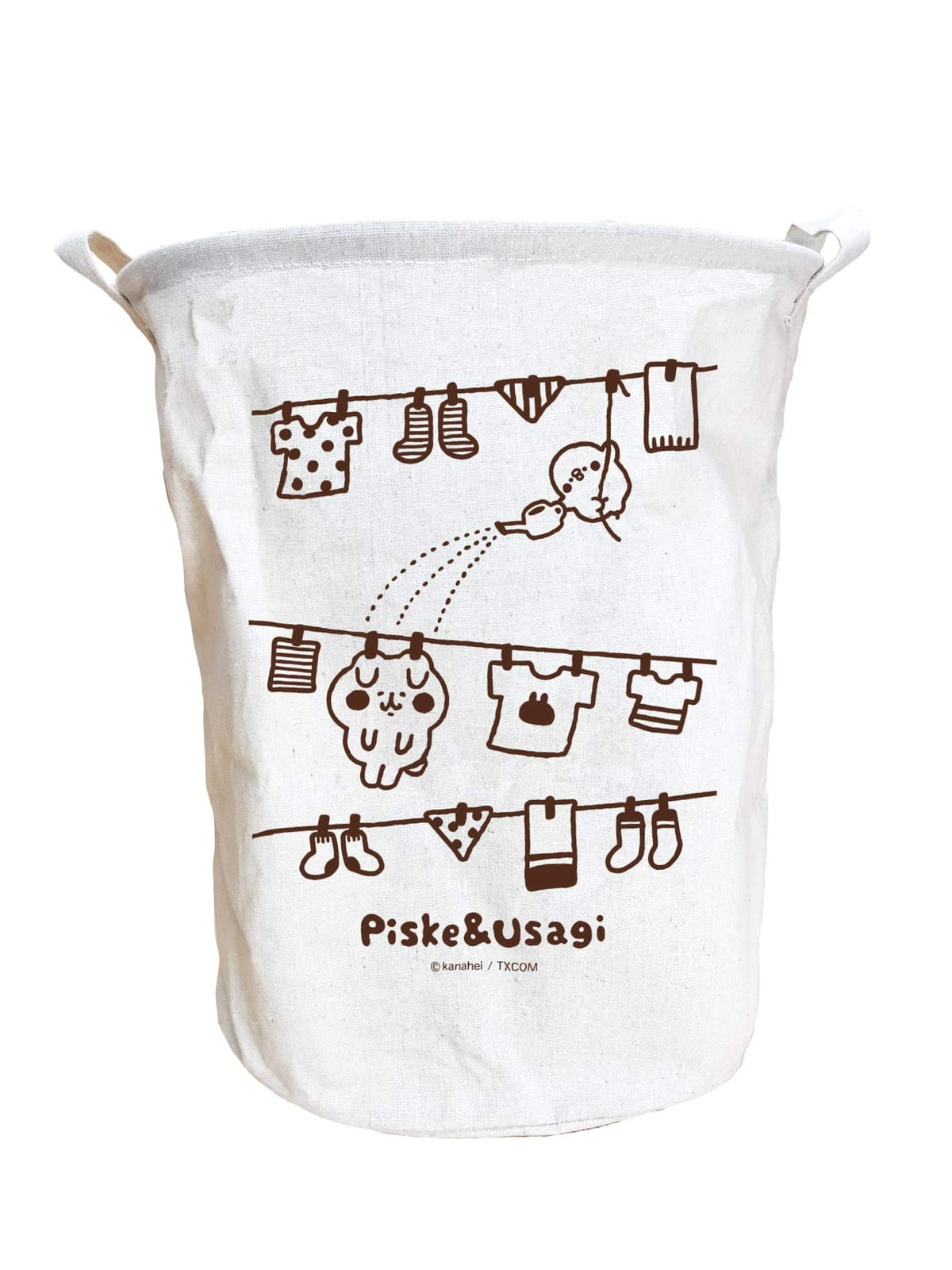 エーワークス カナヘイの小動物 ランドリーバッグ ピスケとうさぎ