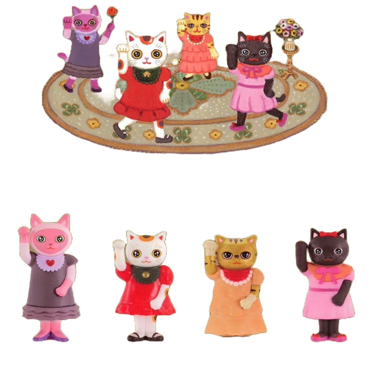 ケンエレファント CHICACO TOYA MANEKI MANEKO フィギュアコレクション カプセル版 × 全4種セット フル..