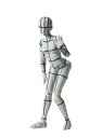 BANDAI SPIRITS(バンダイ スピリッツ) S.H.フィギュアーツ ボディちゃん -スポーツ- Edition -ワイヤーフレーム-(Gray Color Ver.) 約135mm PVC&ABS製 塗装済み可動フィギュア