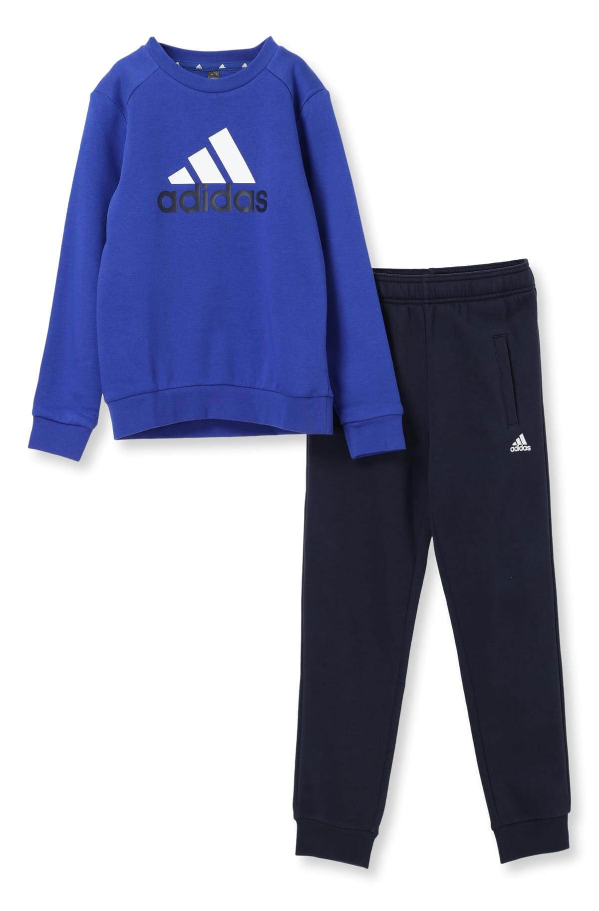 adidas(アディダス) ジャージ上下セット キッズエッセンシャルズ ビッグロゴ フリース ジョガーセット ..