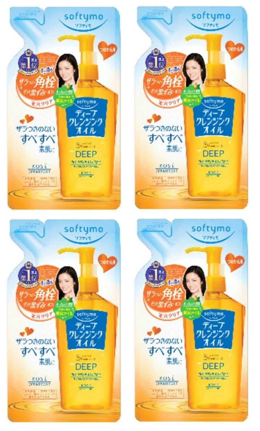 【まとめ買い】ソフティモ ディープ クレンジングオイル N つめかえ200mL×4個