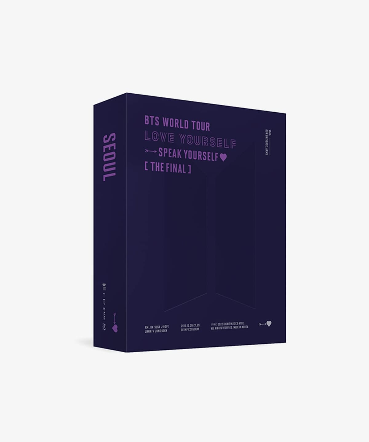 BTS World Tour 'Love Yourself Speak Yourself' The Final - incl. 192pg Photobook, Folded Poster, Bookmark Set + Photocard [Blu-r