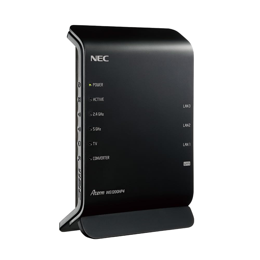 NEC 11ac対応 867＋300Mbps 無線LANルータ PA-WG1200HP4