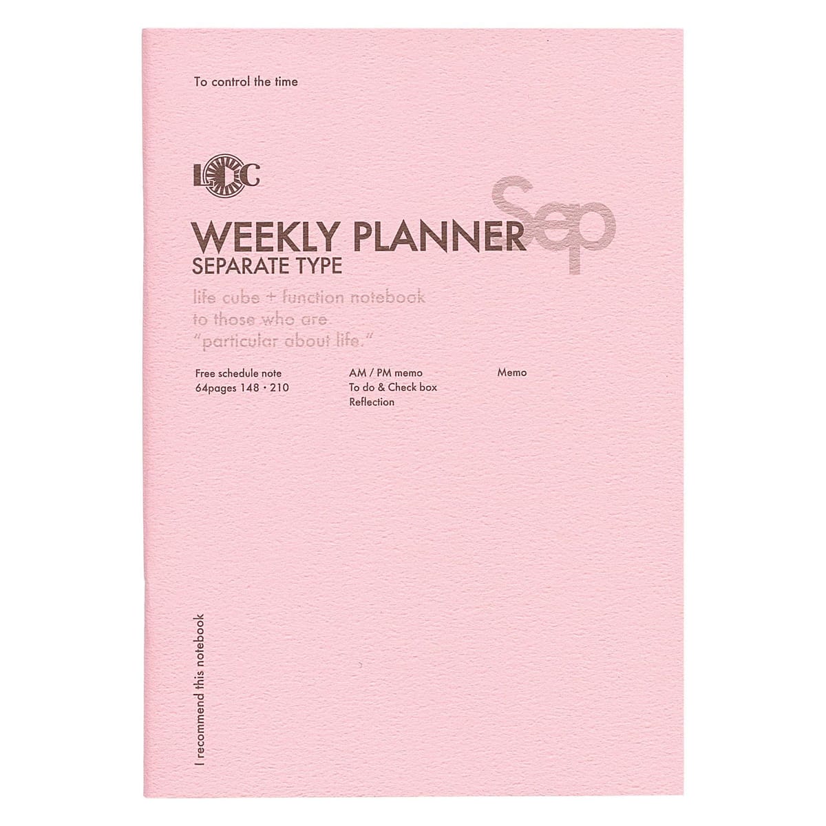 ラダイト A5 ファンクションノート WEEKLY PLANNER 週間ホリゾンタルレフト型 LDNT-A5F