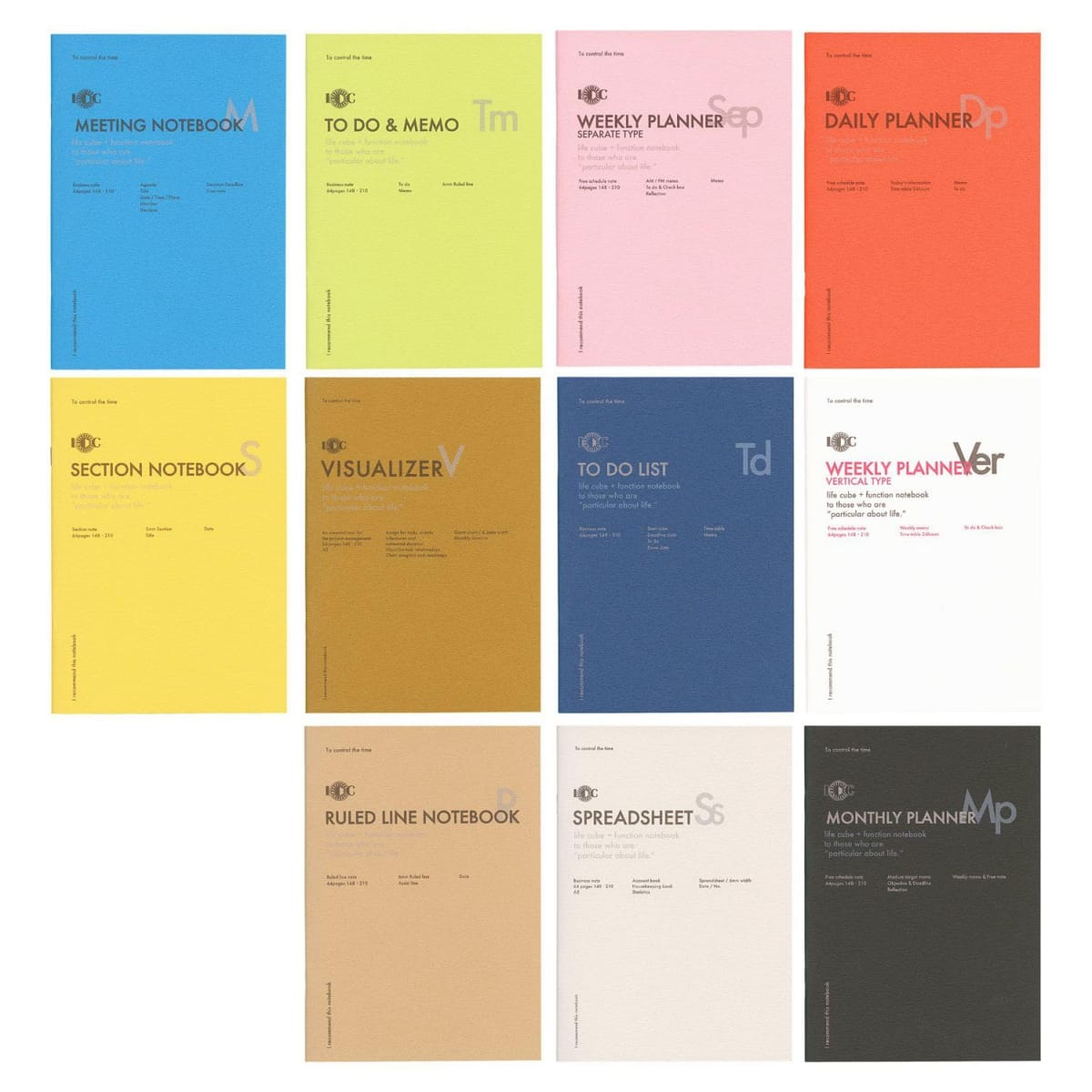 ラダイト A5 ファンクションノート WEEKLY PLANNER 週間ホリゾンタルレフト型 LDNT-A5F
