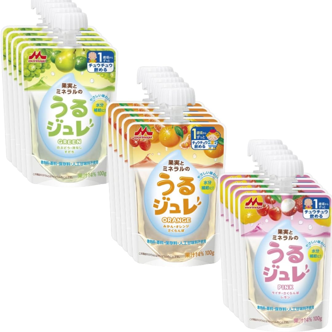 森永 果実とミネラルのうるジュレ 100g×18袋（3種×各6袋）