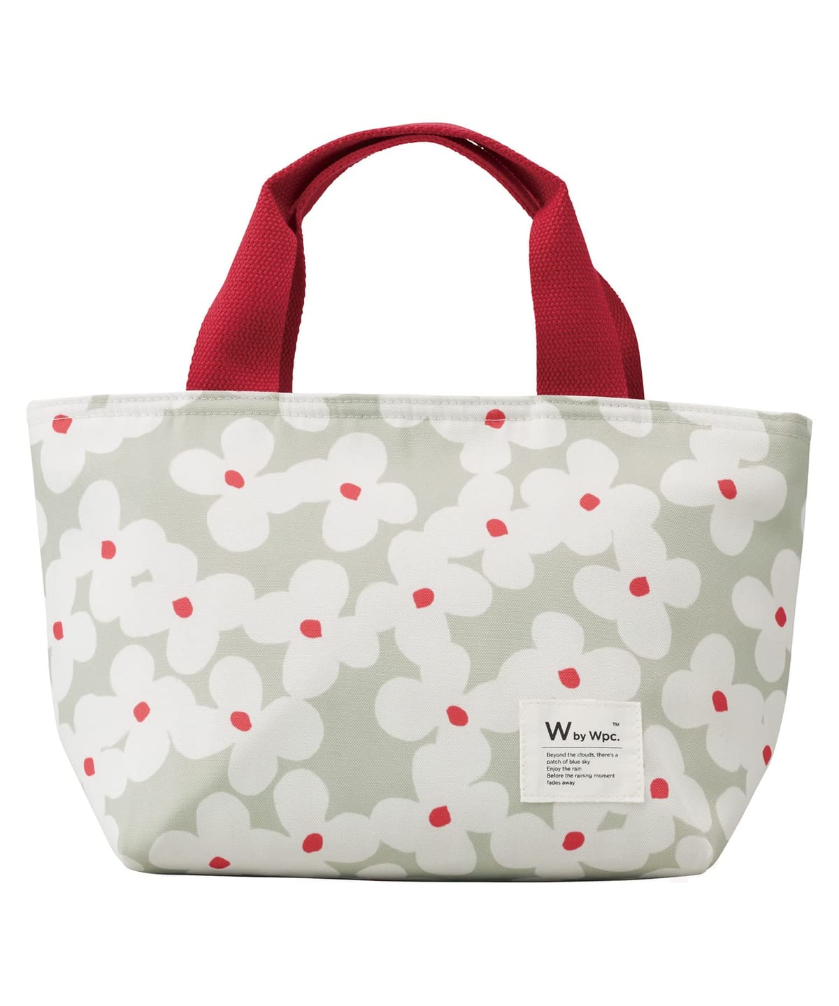 Wpc. 保冷ランチバッグ レディース お弁当袋 保冷剤用ポケット アルミ生地 保冷機能 500mlのペットボト..