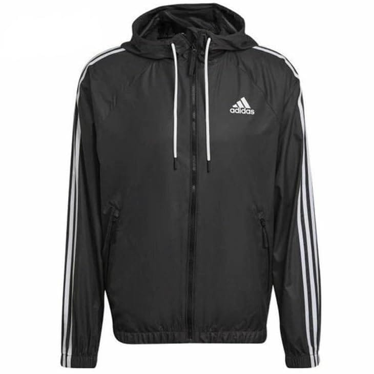 [アディダス] BSC 3ストライプ ウィンドジャケット Mサイズ ブラック/ブラック(H65776) 22543