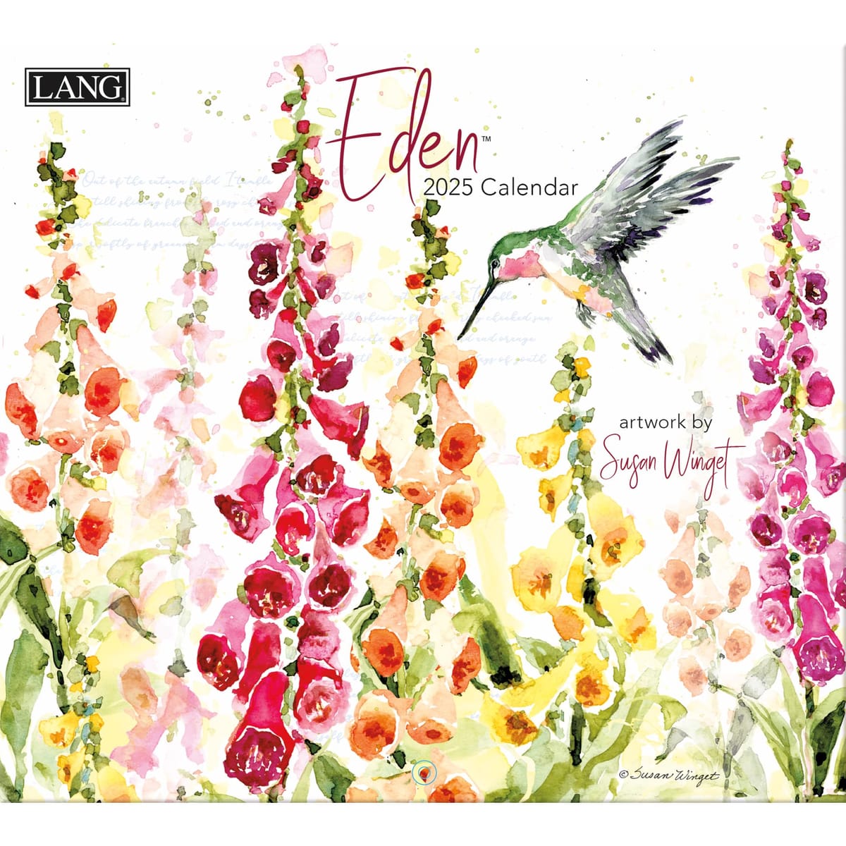 LANG Eden 2025年壁掛けカレンダー(25991002033)