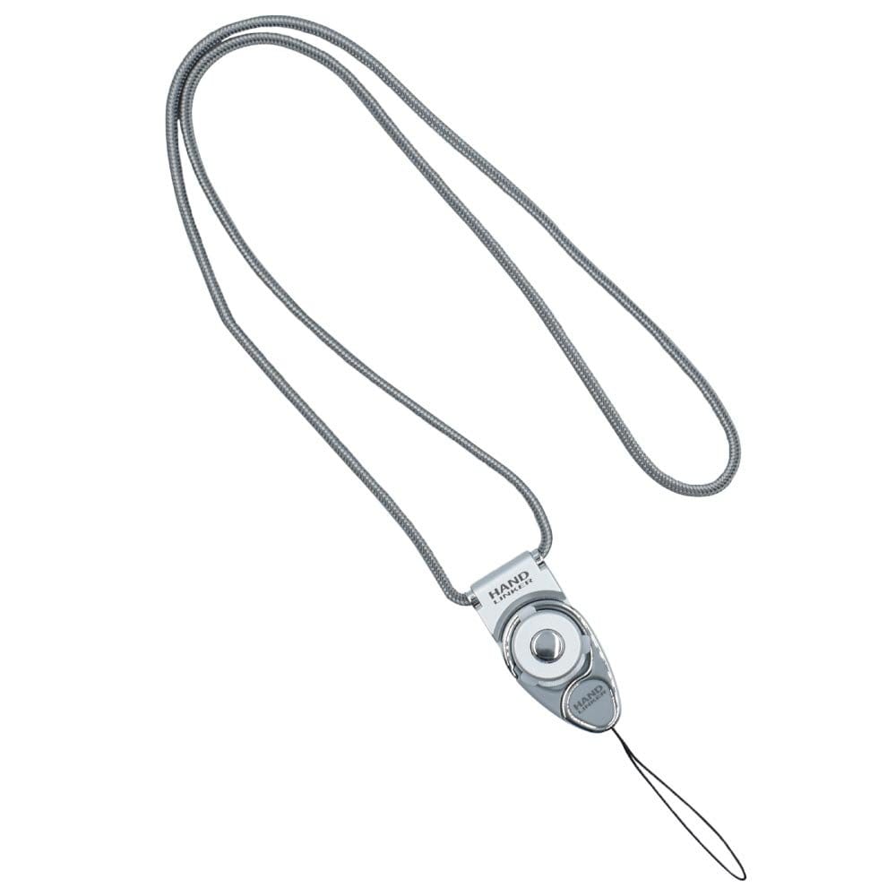 [ケータイ屋24] Hand Linker カラビナリング ネックストラップ 【03.シルバー】/スマートフォン スマホ..