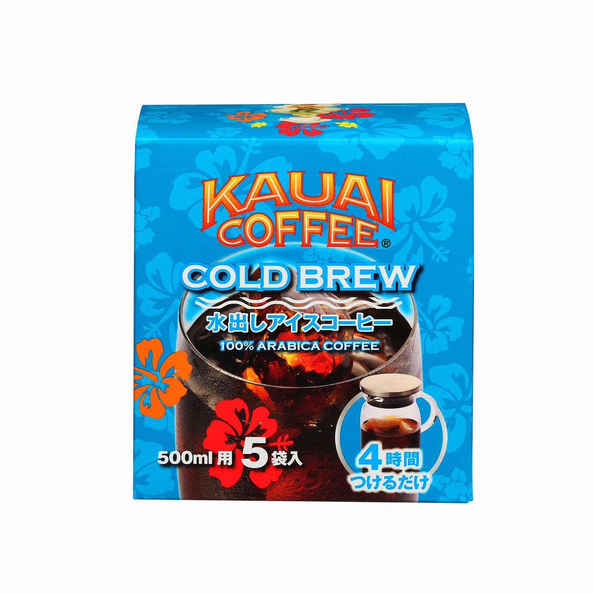 カウアイコーヒー 水出しアイスコーヒー COLD BREW コーヒーバッグ 500ml用 5袋入り
