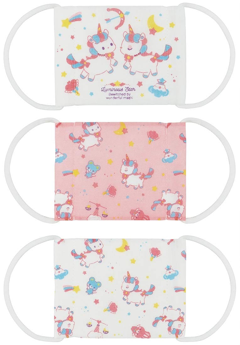 スケーター(Skater) 洗える 12層構造 ガーゼ マスク 3-10才 子供用 3枚入 抗菌 防臭 ユニコーン 12×9cm MSKG1
