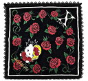X JAPAN YOSHIKI yoshikitty(ヨシキティ)公式グッズ 1,500個限定 レース タオルハンカチ「黒」