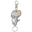 エスケイジャパン トムとジェリー 16926 ラバーリールキーホルダー ジェリー&タフィー 全身 トムジェリ トム&ジェリー TOM&JERRY